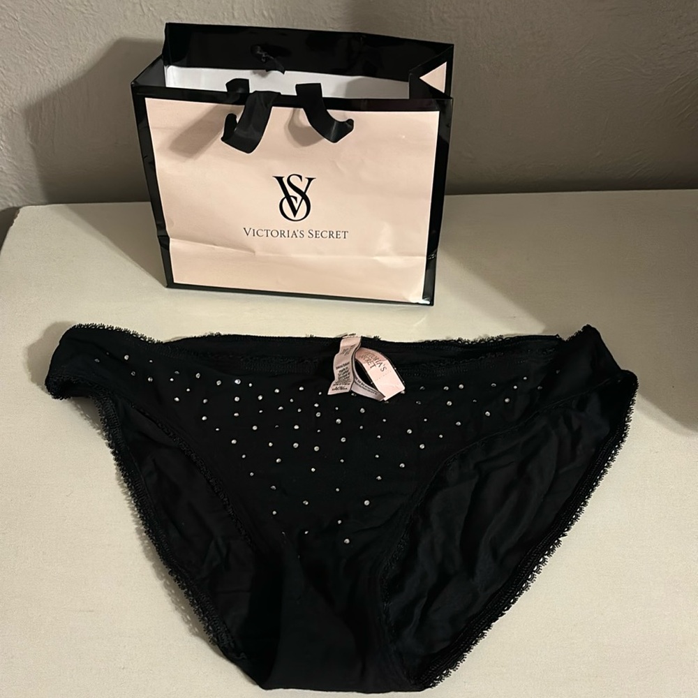 Victoria’s Secret Stretch Cotton Scatter Shine Bikini Panty Large